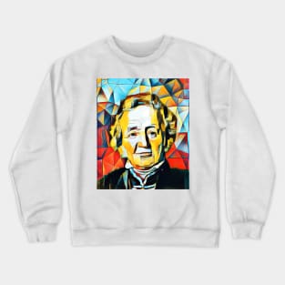 Leopold von Ranke Abstract Portrait | Leopold von Ranke Artwork 2 Crewneck Sweatshirt